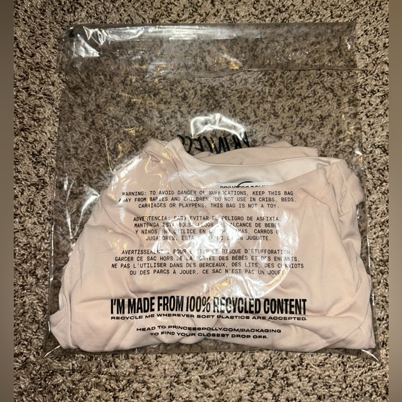 NWT Princess Polly HOLD EM HIGH NECK TOP CREAM - Picture 8 of 8